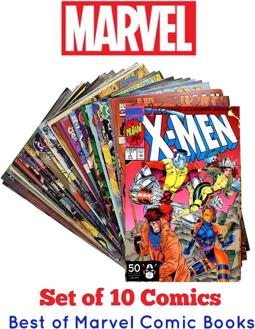 Marvel Comics | Best of Marvel Comics | Pack of 10 Comics | All Different Issues | Original Comics from USA | Issues from 1990s to Present Date