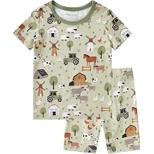 pureborn Baby Viscose from Bamboo Pajama Set Boys Sleepwear 12M-8Y