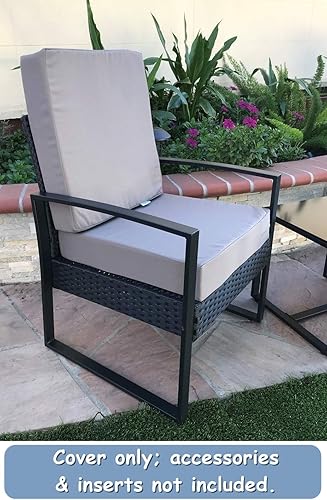 Miniatura 4 de CozyLounge - Funda de cojín para silla de patio, impermeable y resistente a los rayos UV