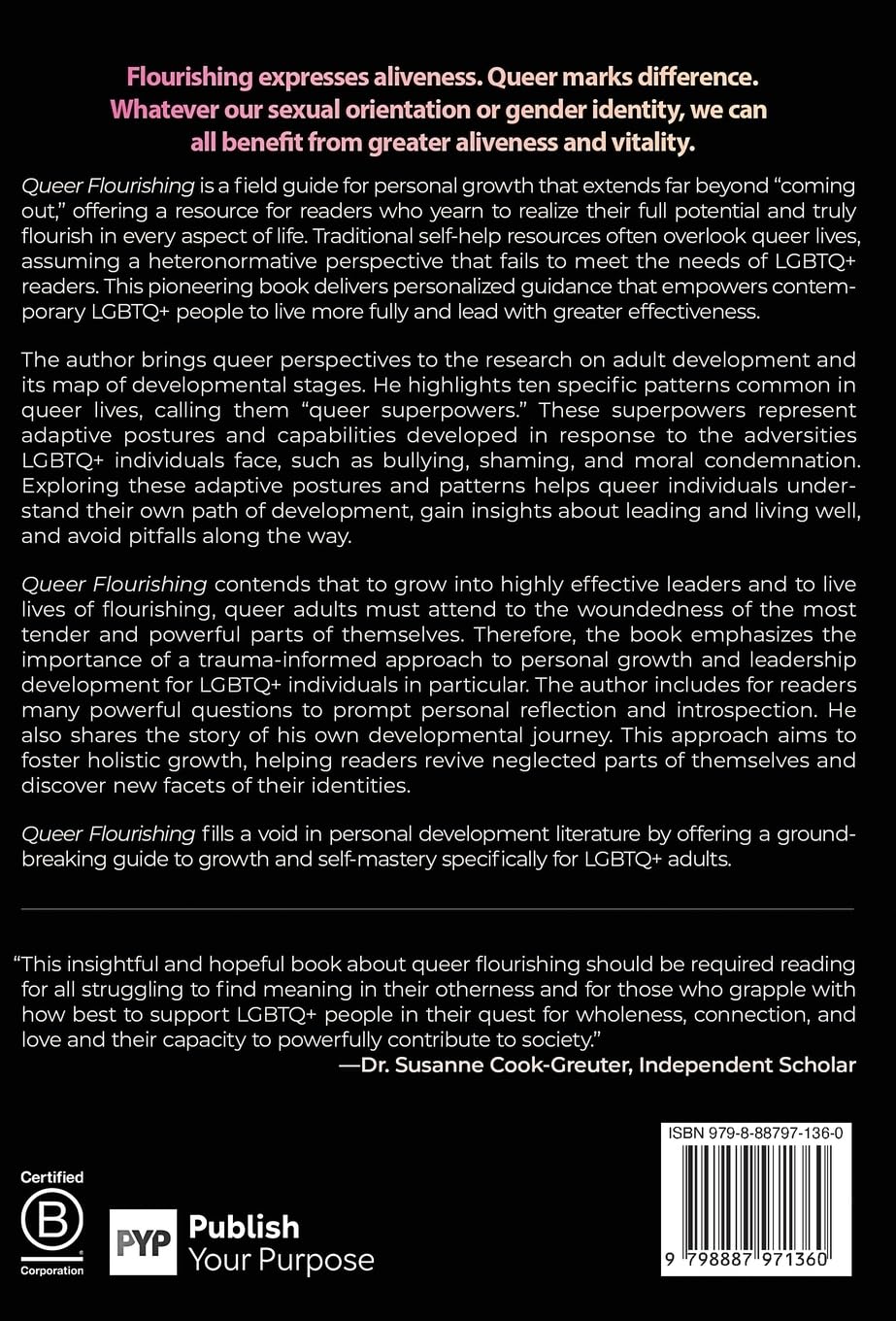 Queer Flourishing: A Guide to Personal Growth and Greater Aliveness for LGBTQ+ Adults      Hardcover – January 1, 2025