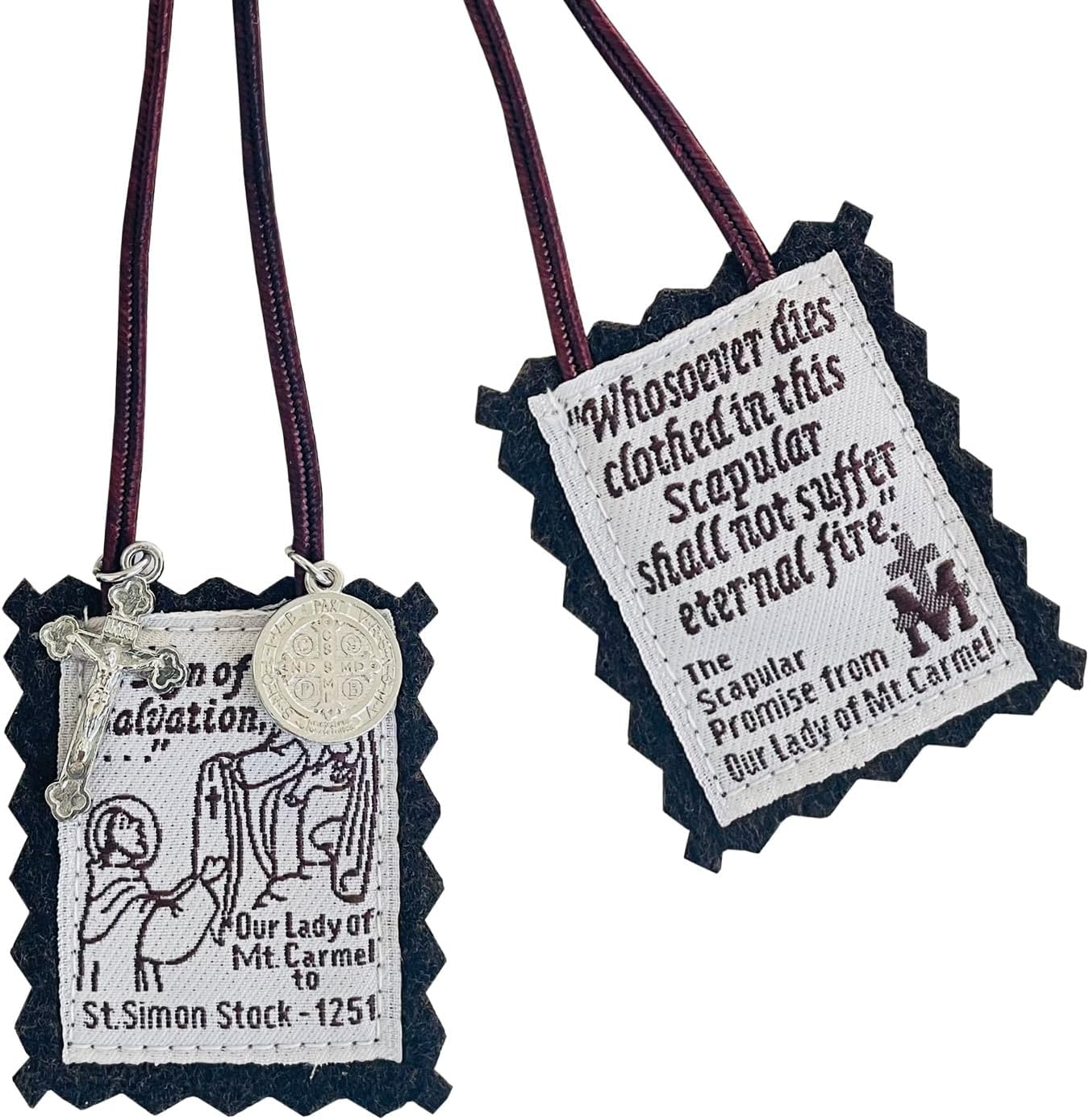 Scapulars Catholic,Brown Scapular Of Our Lady Of Mount