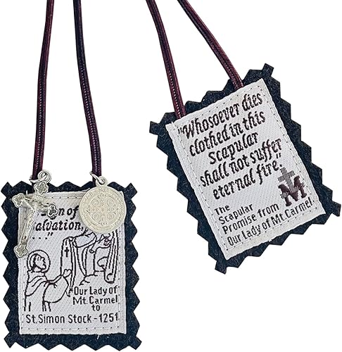 Escapularios Católicos, Escapulario Marrón de Nuestra Señora del Monte Carmelo, Escapularios Católicos Escapularios Católicos Regalo Católico para