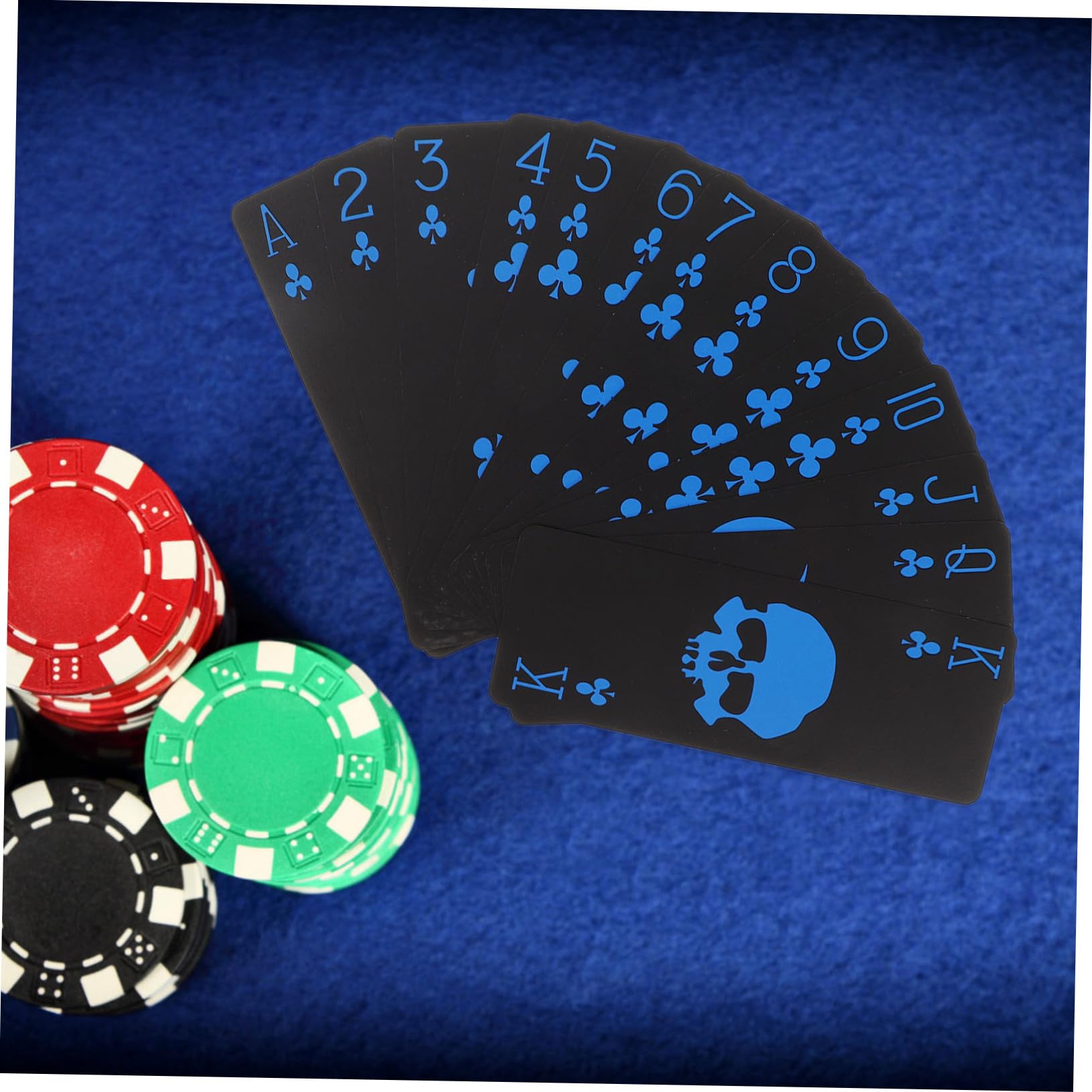 FRCOLOR Carte da Impermeabili con Design PVC per Serate e Halloween per Giochi Piscina e Divertimento Adulti