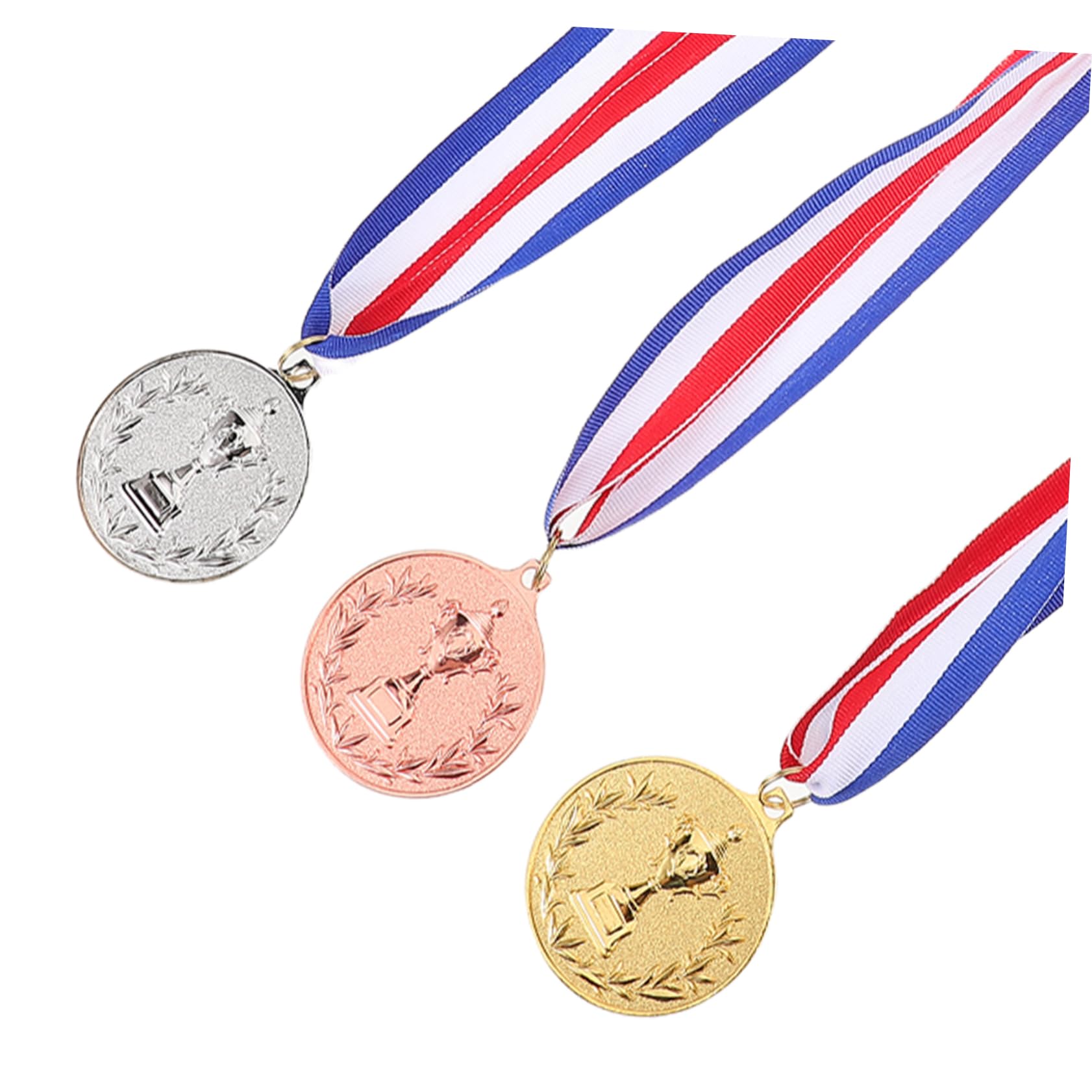 WOONEKY 12 De : Premios De Oro, Plata Y Bronce para Competiciones, De Fiesta para Niños, Decoraciones De Fiesta Y Premios Deportivos.