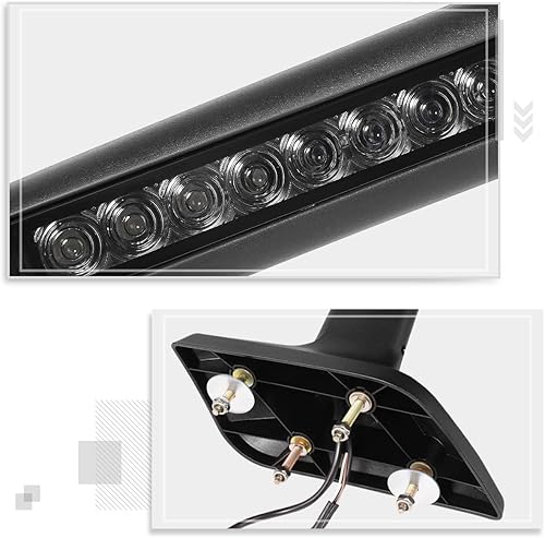 Miniatura 4 de 2 piezas Espejos para capó de camión negro con señal secuencial LED compatible con cosechadora internacional 18-24 MV607