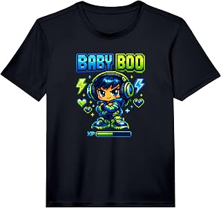 Kids Baby Boo Kids Gaming Internet Meme Performance T-Shirt