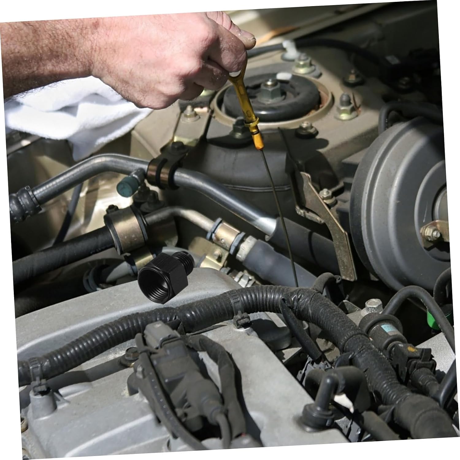 Flare Fitting Adapter Female to Male Thread Hose Converter for Car Modification Leak Design for Secure Connections