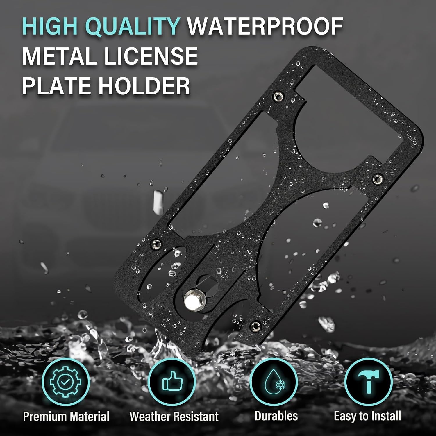 Durable License Plate Mount Fits BMW X7 2019-2026 image 2