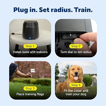 PetSafe Stay & Play Dog and Cat Wireless Fence Above Ground Electric Pet Fence from the Parent Company of INVISIBLE FENCE Brand