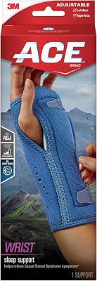 ACE Brand Night Wrist Sleep Support 209626, Adjustable, 12 Packs per case