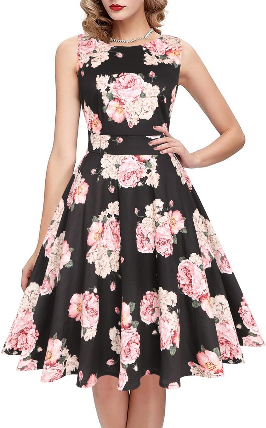 ihot Vintage Tea Dress 1950s Floral Spring Garden Australia | Ubuy ihot Vintage Tea Dress 1950s Floral Spring Garden Australia | Ubuy