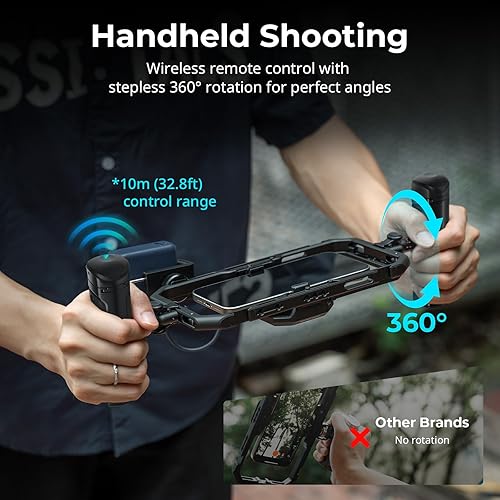 Miniatura 6 de SMALLRIG All-in-One Cooling Dual Handle Phone Cage Kit for iPhone 17/16/Android, 15W Active Cooler & 4-in-1 USB-C Hub, Universal Compatibility