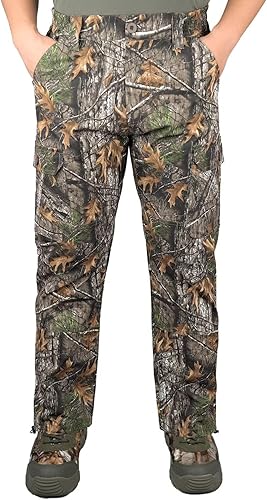 LOOGU Pantalones de caza de camuflaje para hombre, múltiples bolsillos, resistentes al agua, transpirables, para caza, senderismo, campamento