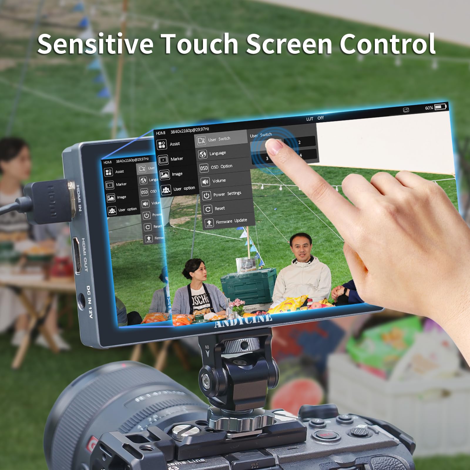 ANDYCINE X5 5.5 Inch 1200nits Brightness Aluminum Housing DSLR