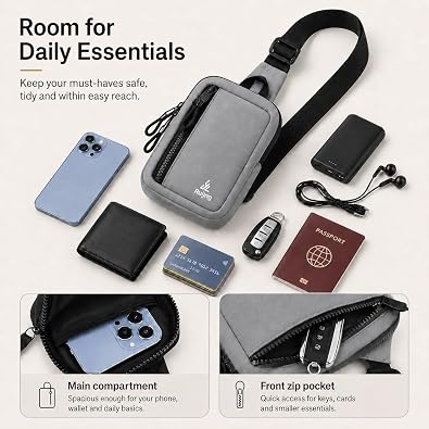 Small Sling Bag - Waterproof Chest Crossbody Bag