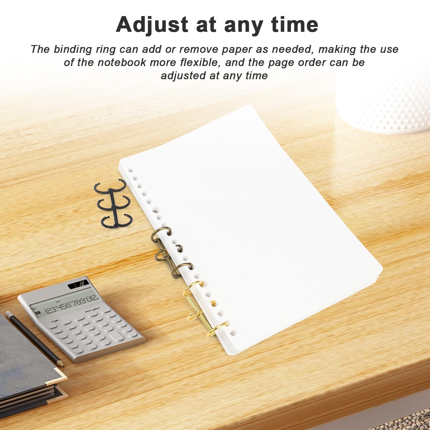 Anelli Per Rilegatura 16 Pezzi - Diametri 15mm E 20mm | Con Perforatore | Per Libri Fai Da Te E Fogli Sciolti - Foto 2