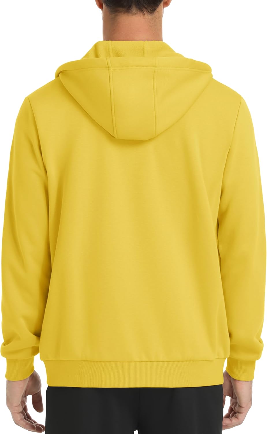 TACVASEN Mens Zip Up Hoodie Fleece Lined Hoodie Jacket Men Full Zip Sweatshirts Outdoor Thermal Athletic Hoodies