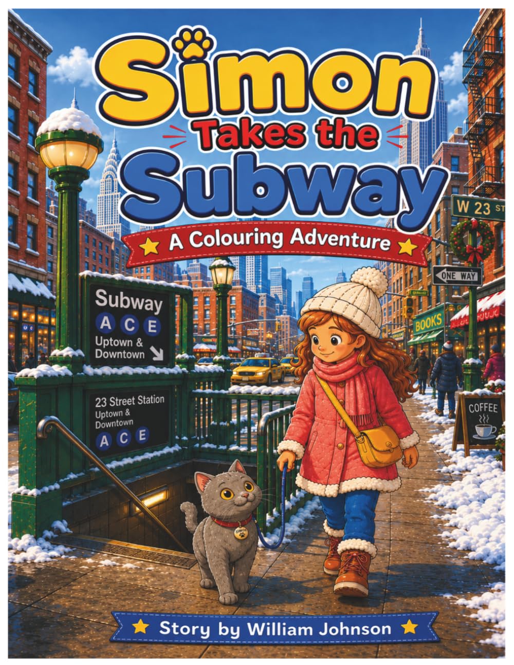 Simon Takes the Subway: A Colouring Adventure