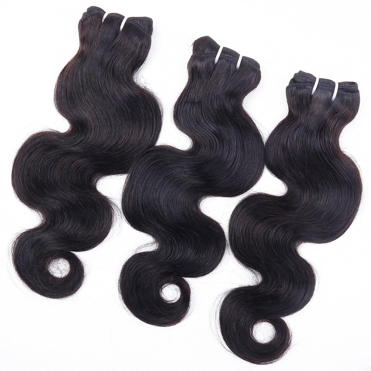 RESACA Body Wave 3 Bundles Human Hair Weave Weft Extentions Bundles for Women 24 26 28 Inch 100% Unprocessed Brazilian Virgin Human Hair (Nature Color Black)