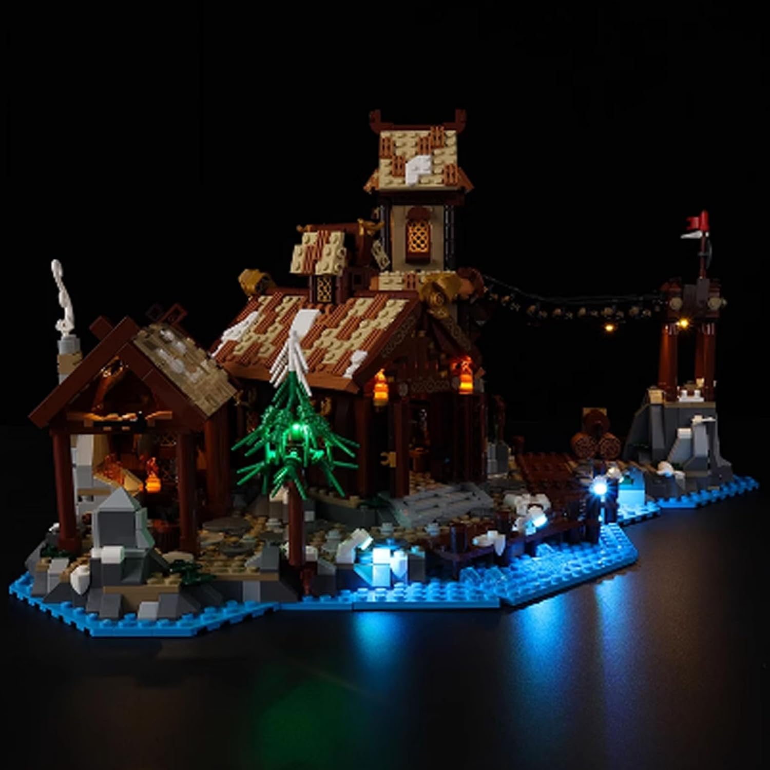 LED Lighting Kit Compatible with Lego 21343 Viking Village Series LED Light Set (Model Kit Not Included - Lighting Components Only) (Remote Control Version)