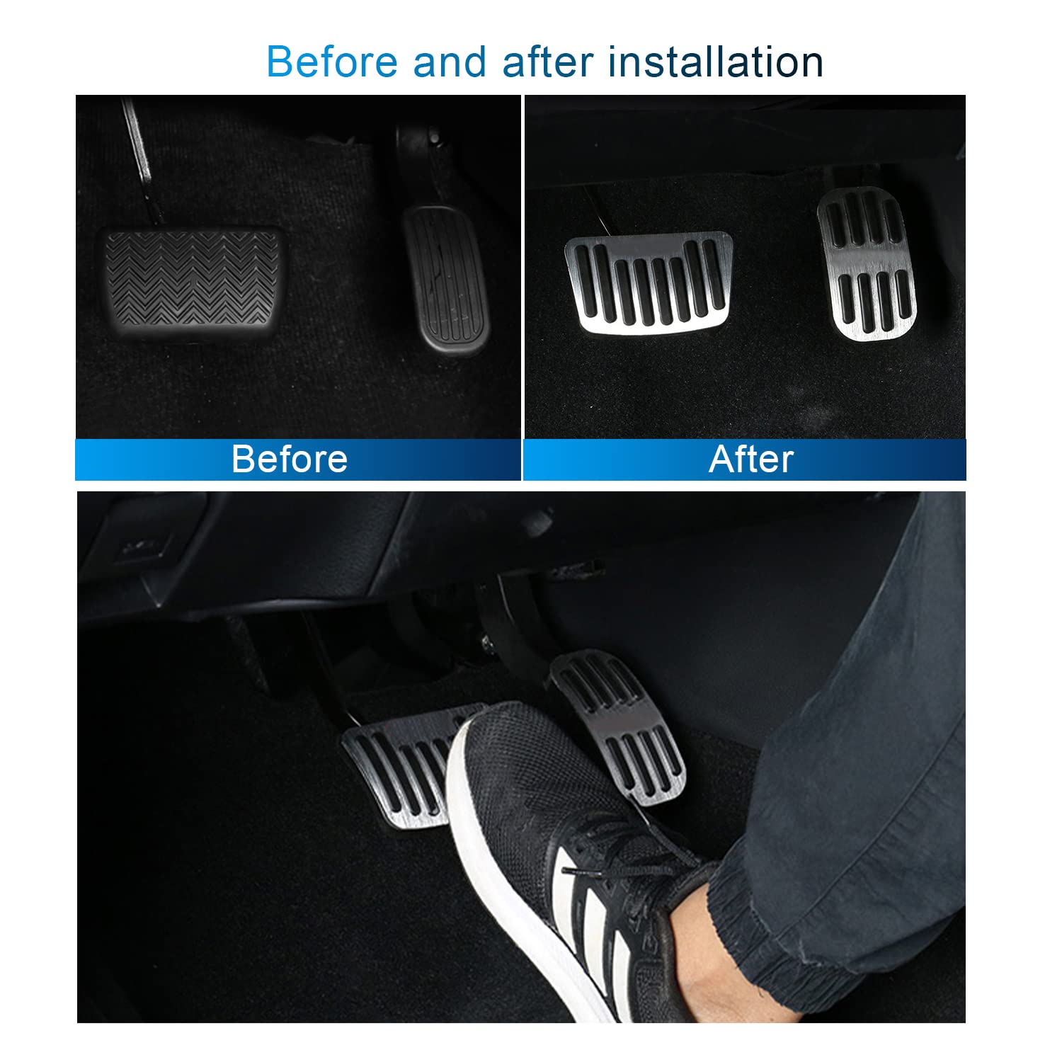 Car Foot Pedals For Toyota Corolla Cross XG10 Hybrid 2022 2023 2024 Brake Non-slip No Drilling Alloy Covers Part Pad Accessories - 34 Car Foot Pedals For Toyota Corolla Cross XG10 Hybrid 2022 2023 2024 Brake Non-slip No Drilling Alloy Covers Part Pad Accessories - 34