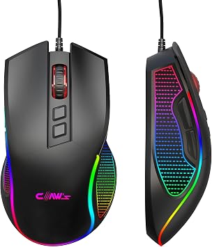 Claw's Crossfire V1 12800 Dpi Chromatic RGB Gaming Mouse with Macro Software - Black