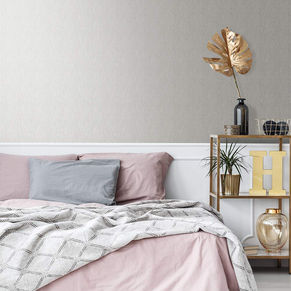 Boutique Grasscloth Natural Textured Plain Metallic Luxury Paste The Wall Wallpaper