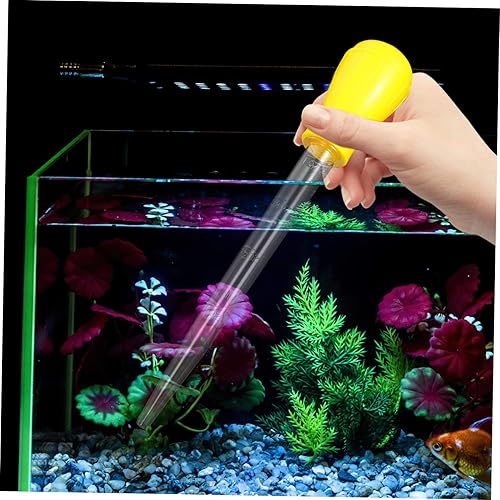 Miniatura 6 de Mobestech 2 piezas de succión para pecera de pared para orinario de mano, limpiador de tanque de peces, bomba de sifón, cambiador de agua, bomba de