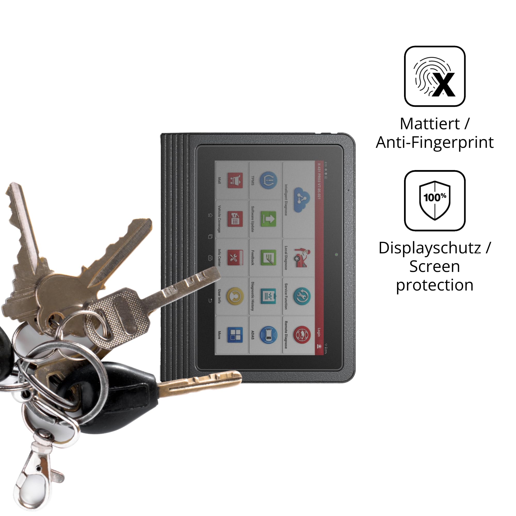 dipos Protector de Pantalla Antiespía para Launch X-431 V+ 2026 10.1