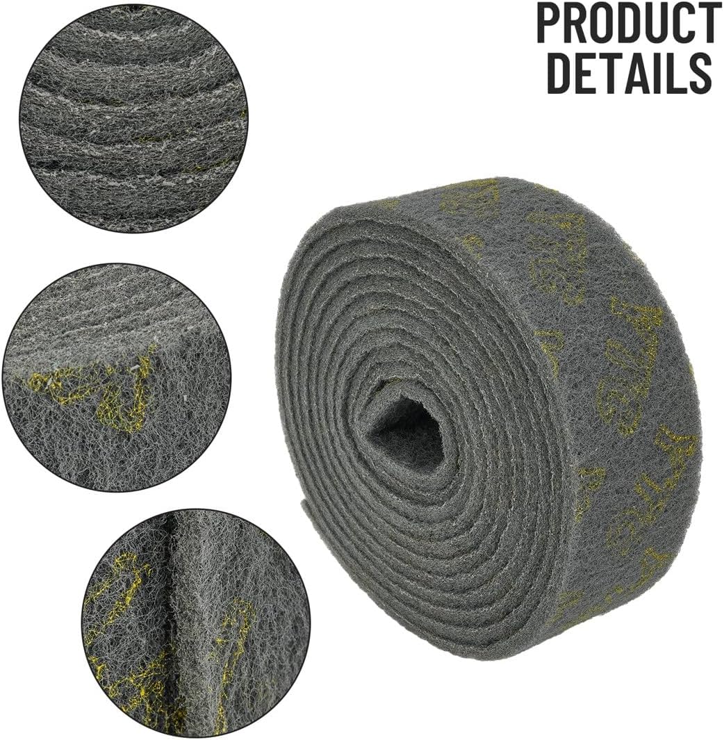 High Temperature Resistant 6M Scouring Pad Cleaner for Kitchen Surfaces and Tile Floors (10cm x 6 Meters)