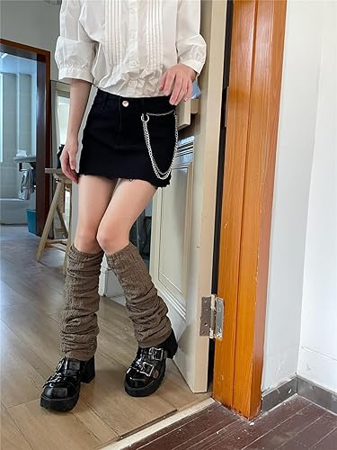 Miniatura 2 de Lolita Y2k - Calcetines altos sueltos para mujer, estilo vintage, gótico, calentadores de piernas largas, accesorios de Acub, puños de invierno