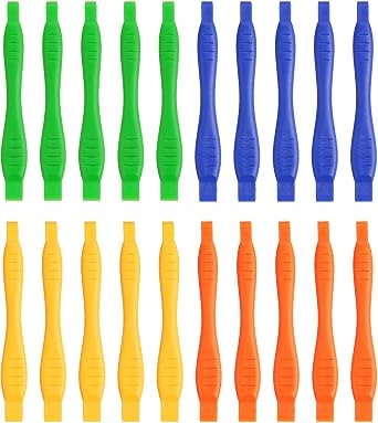 PATIKIL 12 x 120 mm Spudger Pry Tool, 8Pcs Plastic Dual Ends Opening Pry Repair Tools Kit for Smart Mobile Phone Tablet Laptop PC Game Machine Electronics Devices, 4 Colors