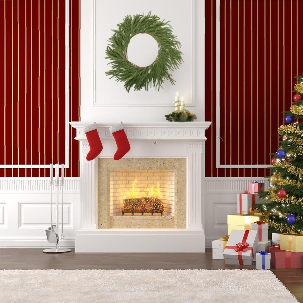 2 Pcs 6FT Norfolk Pine Garland Realistic Real Touch Artificial Faux Greenery Garland for Winter Decorations for Home Window Fireplace Garland for Mantle Table Holiday Indoor Outdoor Garland - Image 7