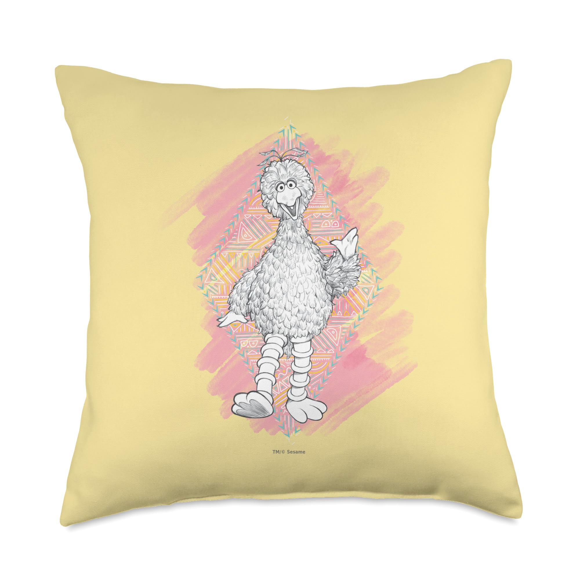 Coussin Sesame Street Big Bird On The Move 45x45 cm multicolore