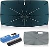Autorder Windshield Sun Shade Umbrella for 2021-2025 Chevy Chevrolet Suburban Accessories,Upgraded Ice Crystal Material,Easy Setup Umbrella Sunshade for Car Windshield,100% Sun Blocking