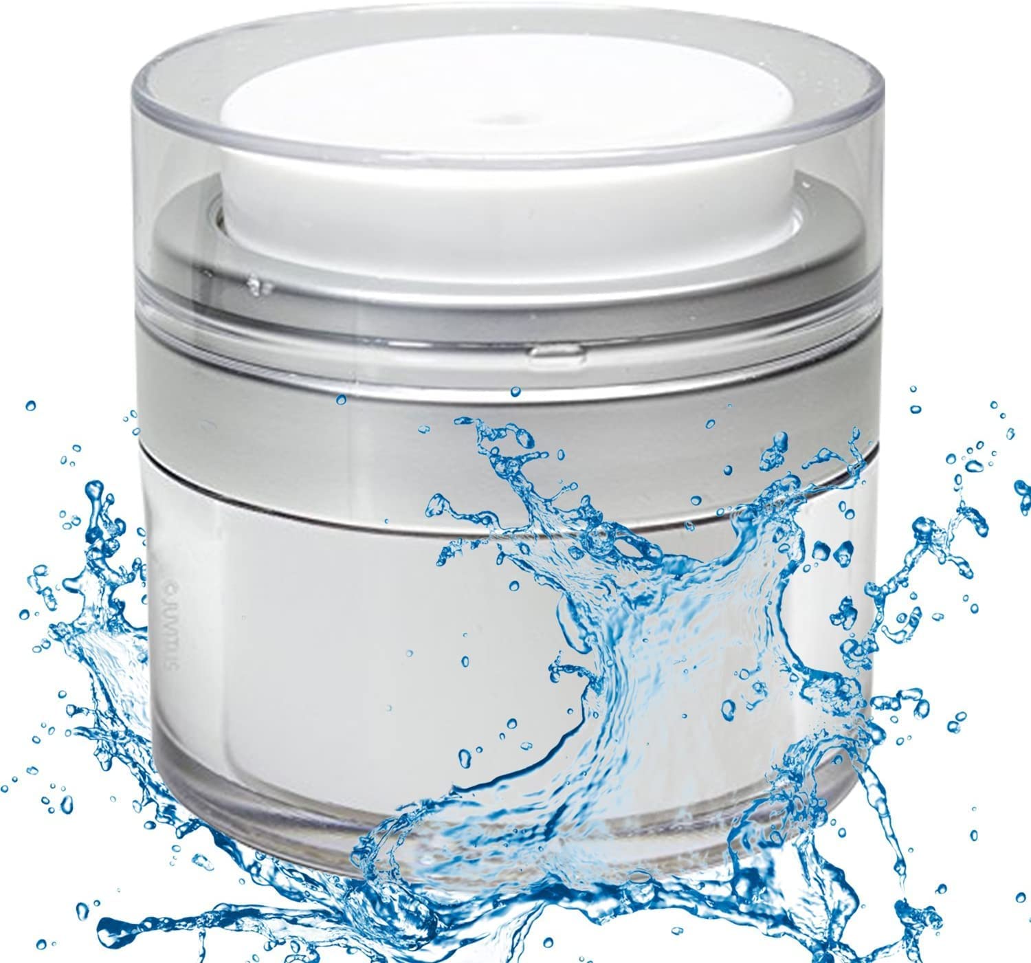 BA Airless Pump Jars, Acrylic Makeup Cosmetic Jar Containers with Press Pump, Leak Proof Plastic Container Jar, for Travel Storage Beauty Products Creams, Gels & Lotions and Other (30ml Jars)