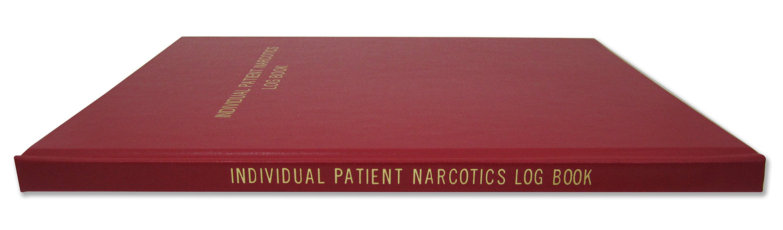 BookFactory Libro de registro de narcóticos para pacientes/libro de registro de sustancias controladas/registro de narcóticos individuales para pacientes – 120 pg – 8.5 x 11, cubierta roja, tapa dura