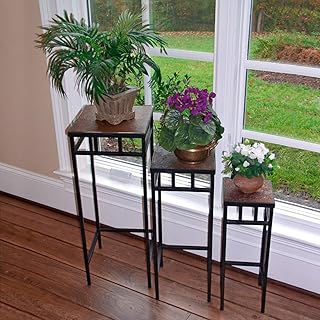 Zhongma Slate Top Plant Stands