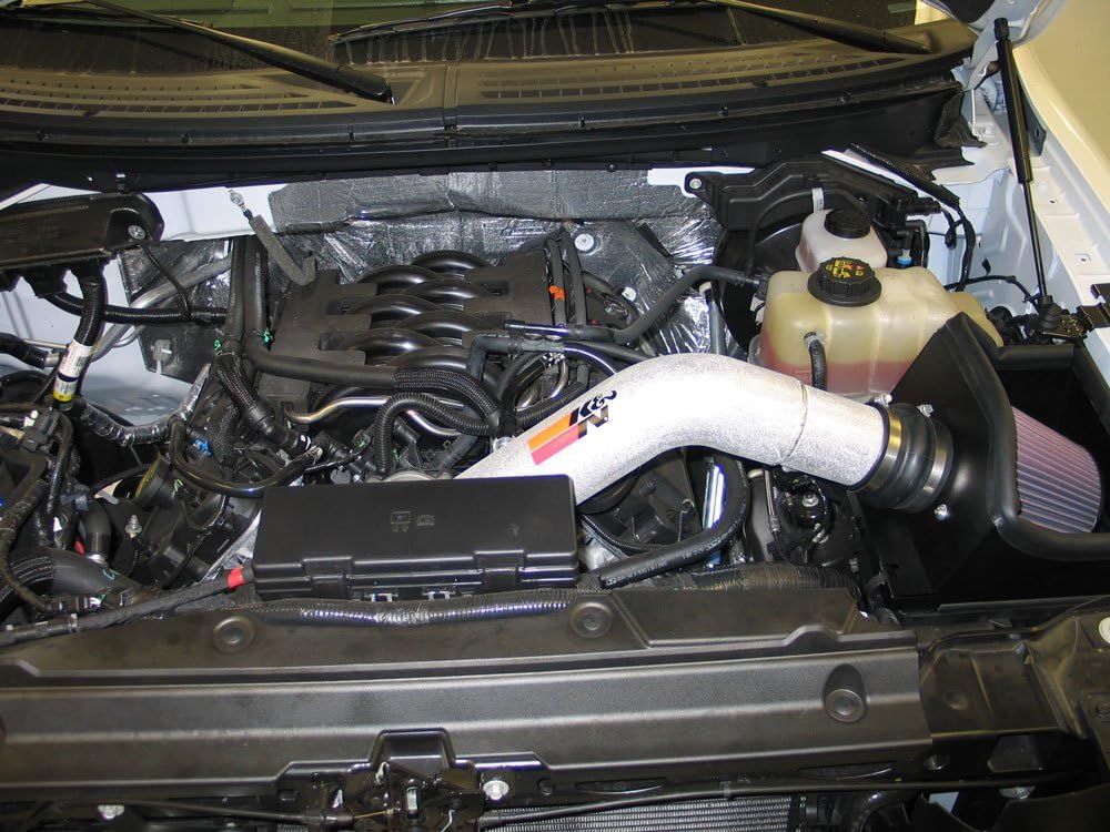K&N Cold Air Intake System: High-Flow Air Filter, Increase Performance & Towing: Compatible with 2011-2014 FORD F150, 77-2581KP