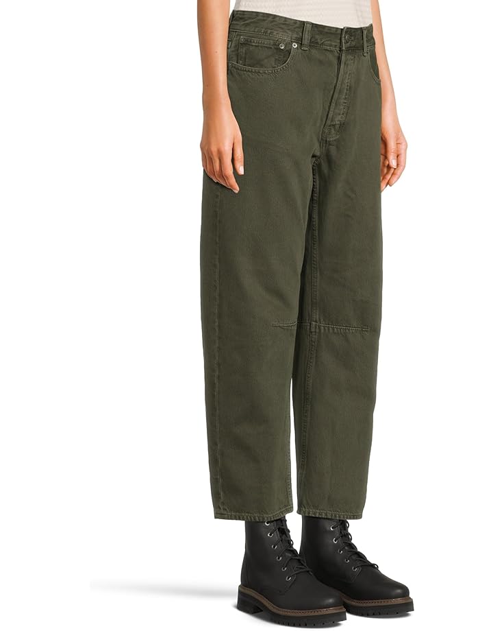 Madewell Darted Barrel-Leg Jean in Mossy Umber - #2 of 5