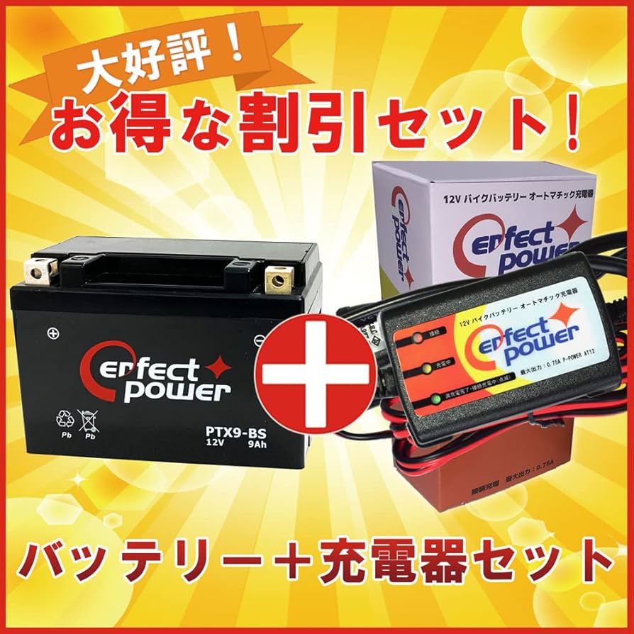 Amazon.co.jp: バイクバッテリー充電器セット ◇ PerfectPower