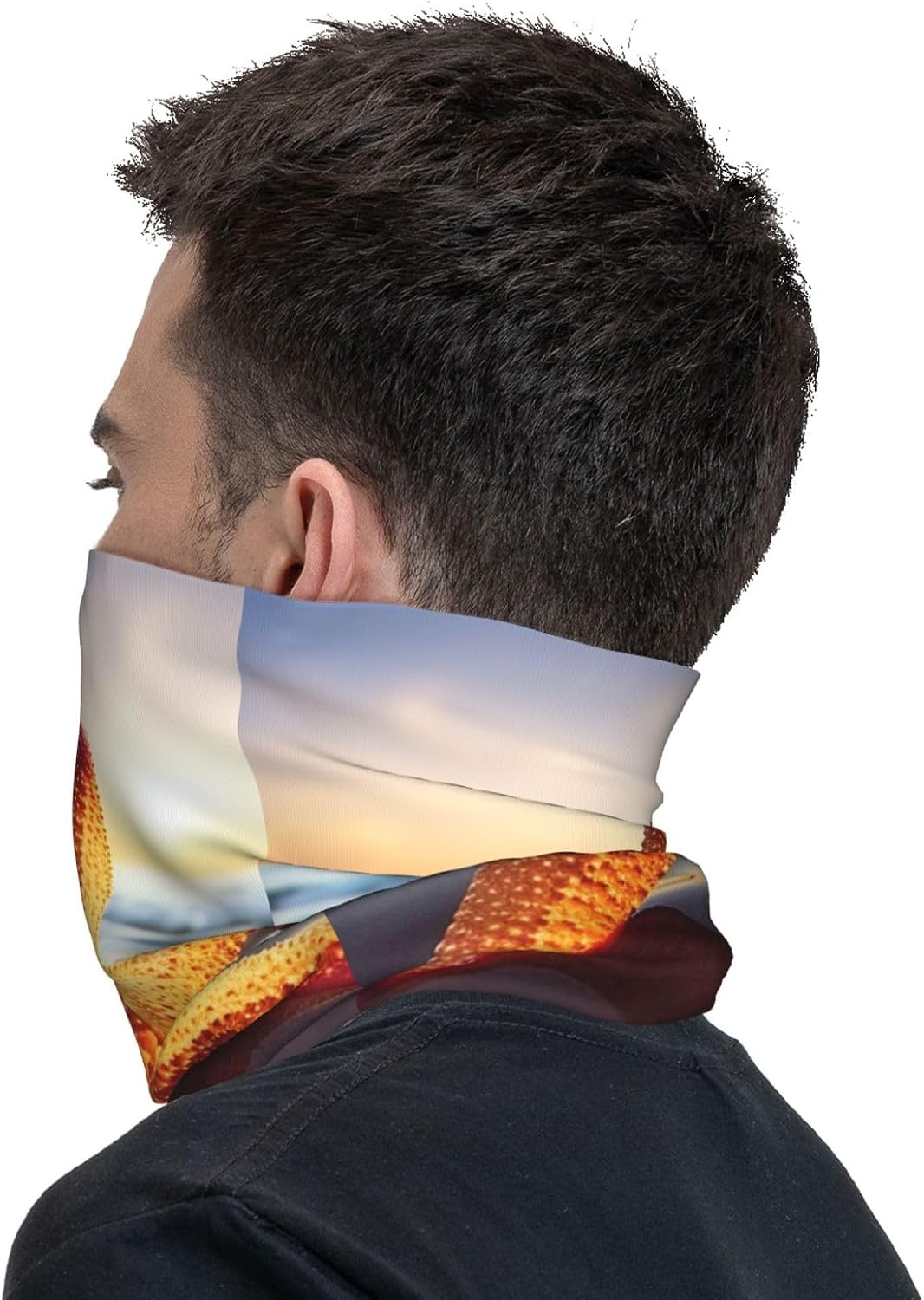 Winter Neck Gaiter For Men Women,Windproof Neck Warmer Scarf Breathable Half-Face Mask Ski Mask Starfish Face Cover For For Cold Weather Outdoor