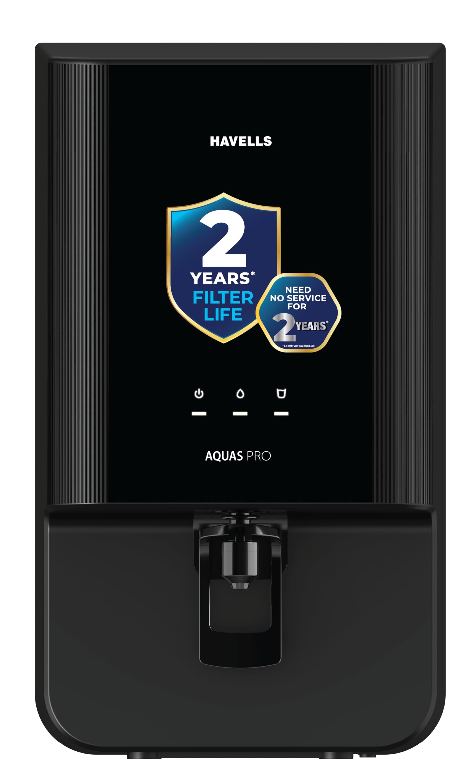 Havells Aquas Pro 7L Water Purifier | RO+ UV+Copper+Zinc+Magnesium | 2 Year Free Service (Filter Included) | Free TDS Meter | No AMC | 7-stages | Saves 40% Water | Suitable for all Water Sources