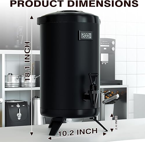 Miniatura 6 de Insulated Beverage Dispenser-NON HEATING-75 Cup Cold Drink Beverage for Catering-Stainless Steel Iced Beverage Dispenser 12 L/3.2 Gallon Coffee