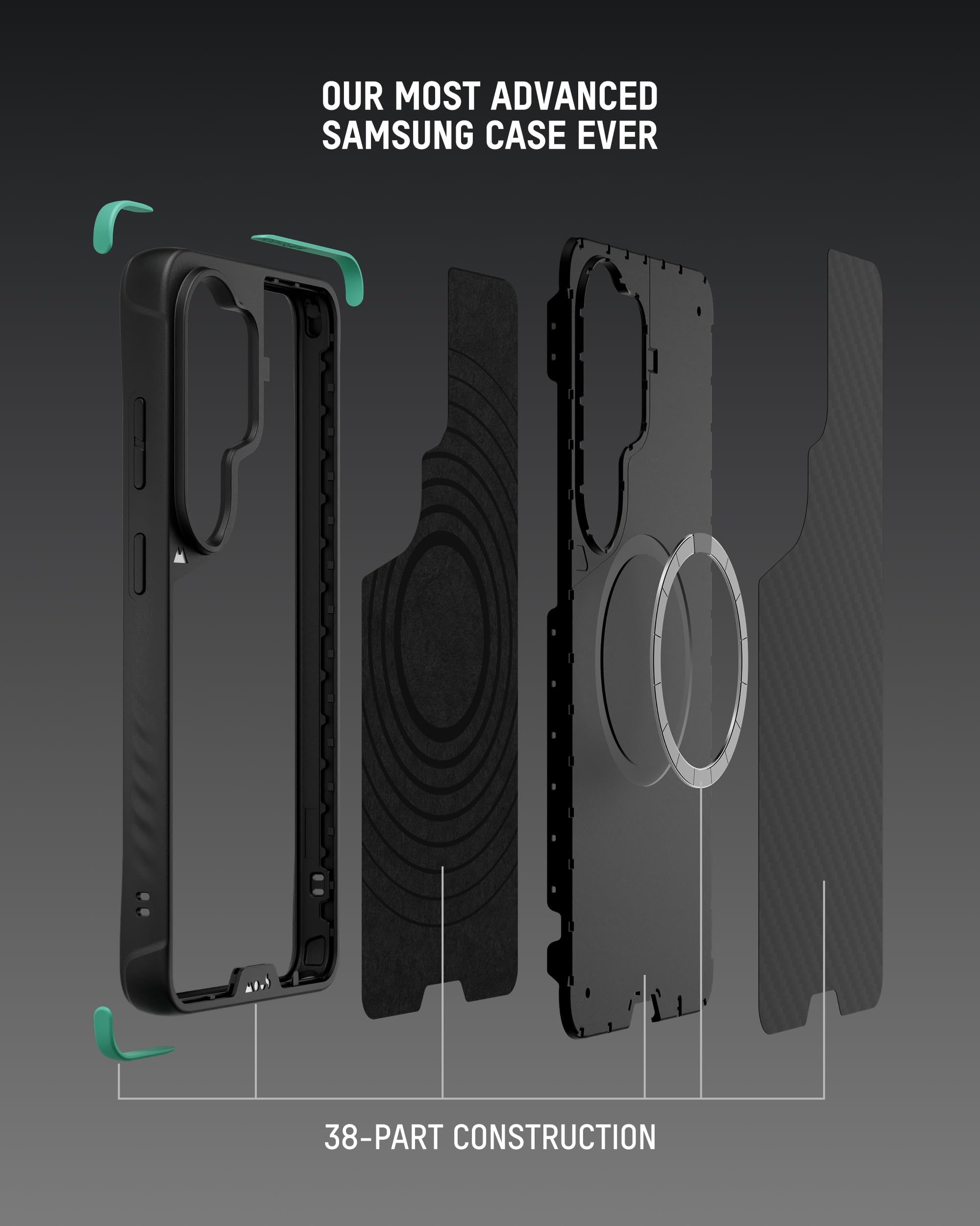 Mous für Samsung Galaxy S26 Ultra Hülle, Kompatibel mit MagSafe, Limitless Aramidfaser