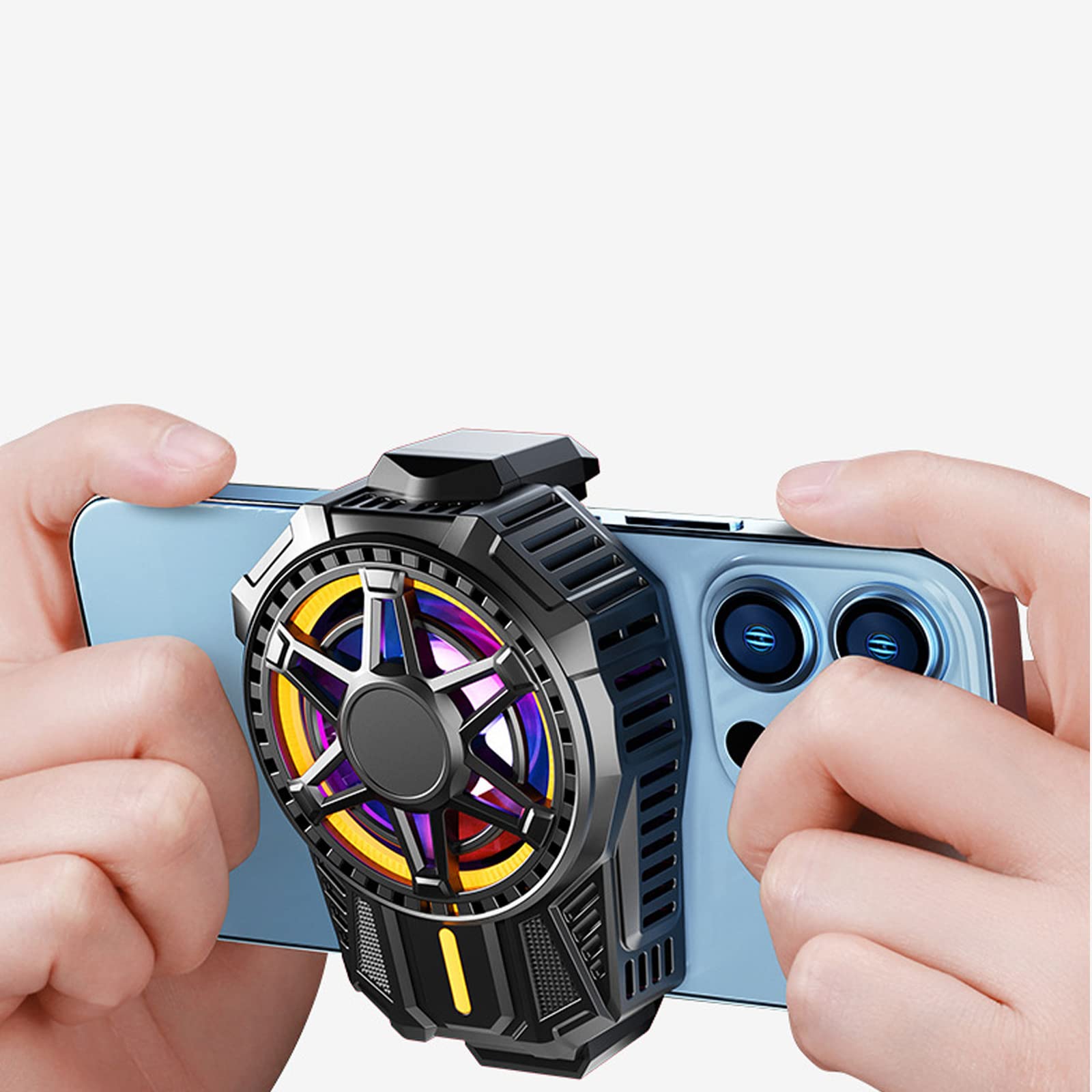 Raffreddatore Del Telefono, Radiatore Del Cellulare Di Raffreddamento A Semiconduttore Con Clip, Porta Di Tipo C, Ventola Della Turbina, Ventola Di Raffreddamento Del Radiatore