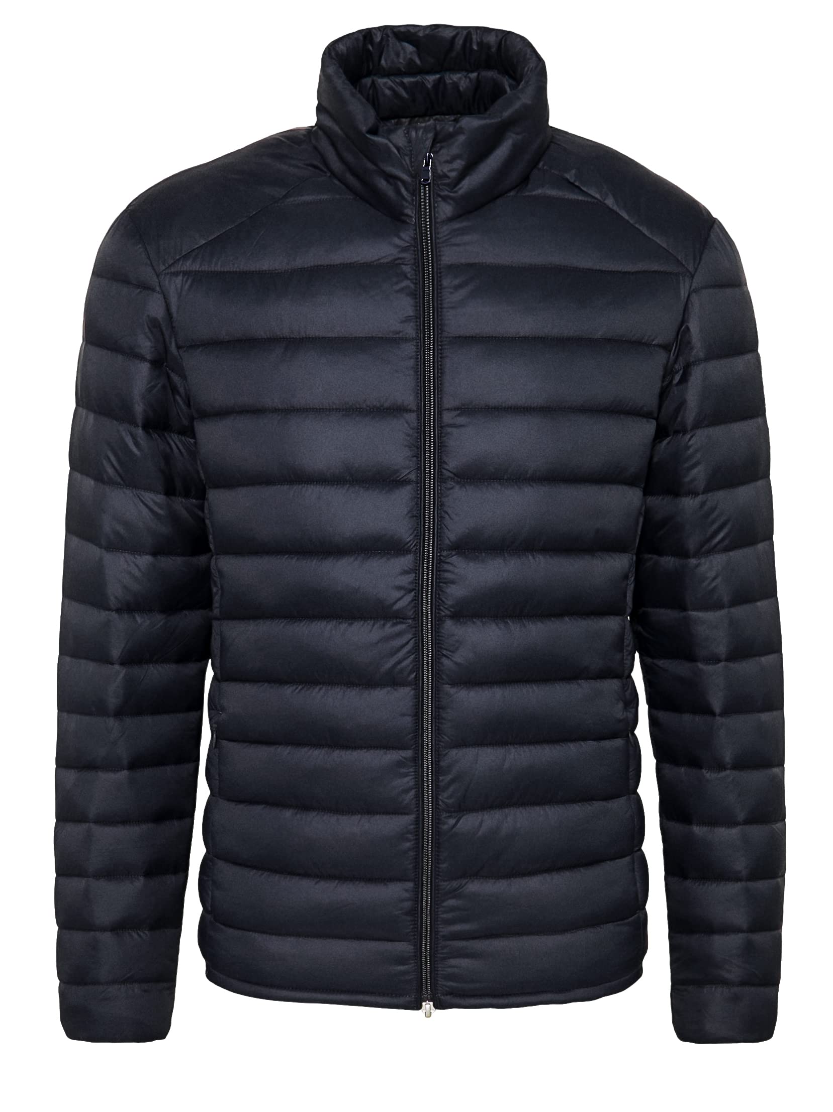 Evoga Giubbotto piumino uomo Biker in piuma d'oca Autunno Inverno casual Impermeabile