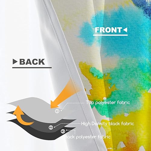 Miniatura 9 de Shrahala Cenefas de cocina de arte abstracto marrón, color gris, contemporáneo, colorido, media ventana, tratamiento de ventana, opaco de poliéster