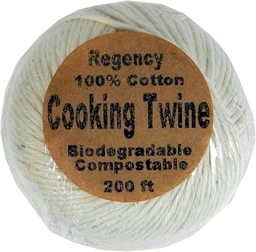 Miniatura 8 de Regency Wraps Cordel de cocina de algodón para carne, preparación de alimentos, natural, bola de 200 pies (paquete de 2)