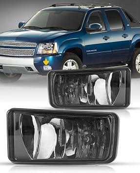 Fog Lights for 07-14 Chevy Silverado 1500 2500 3500 with Bulbs PS 12V 24W